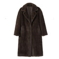 Neo Mint Faux Mink Fur Coat - Crystal Hooks X-Long