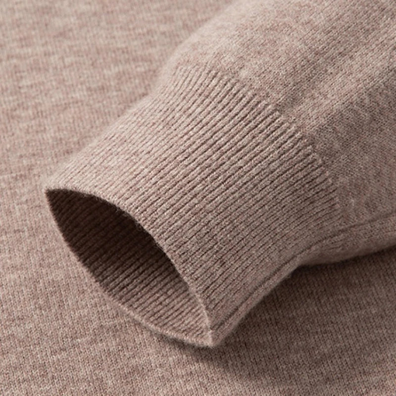 MERINO ZIP - Men's 100% Australian Merino Wool Mock Neck Sweater - 6 Colors, M–XXXL