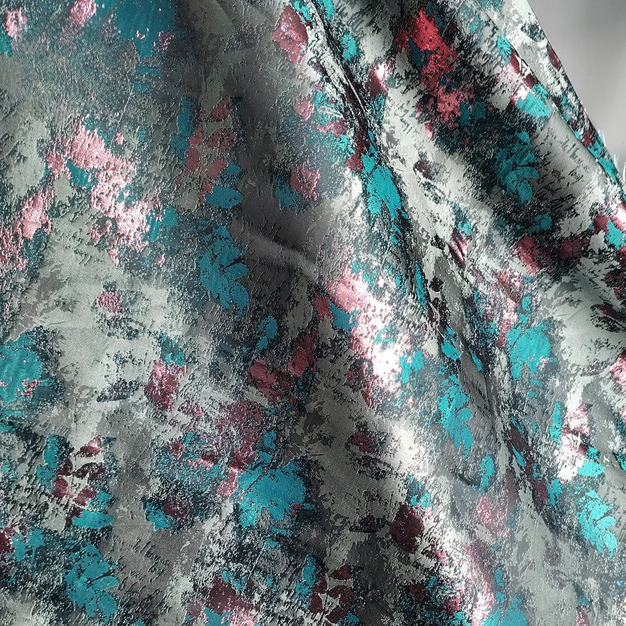 OIL PAINTING JACQUARD FABRIC - Yarn Dyed Polyester, 145cm Wide - Vivid Stitch