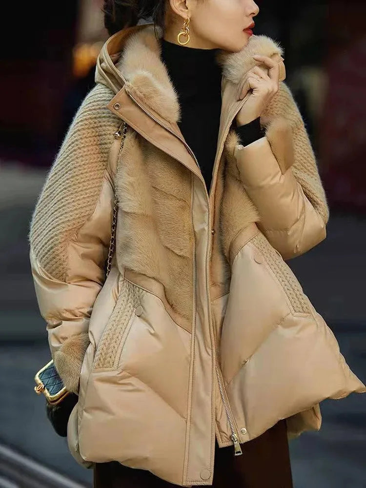 Fur Trim Padded Coat – Loose Cotton Winter Jacket