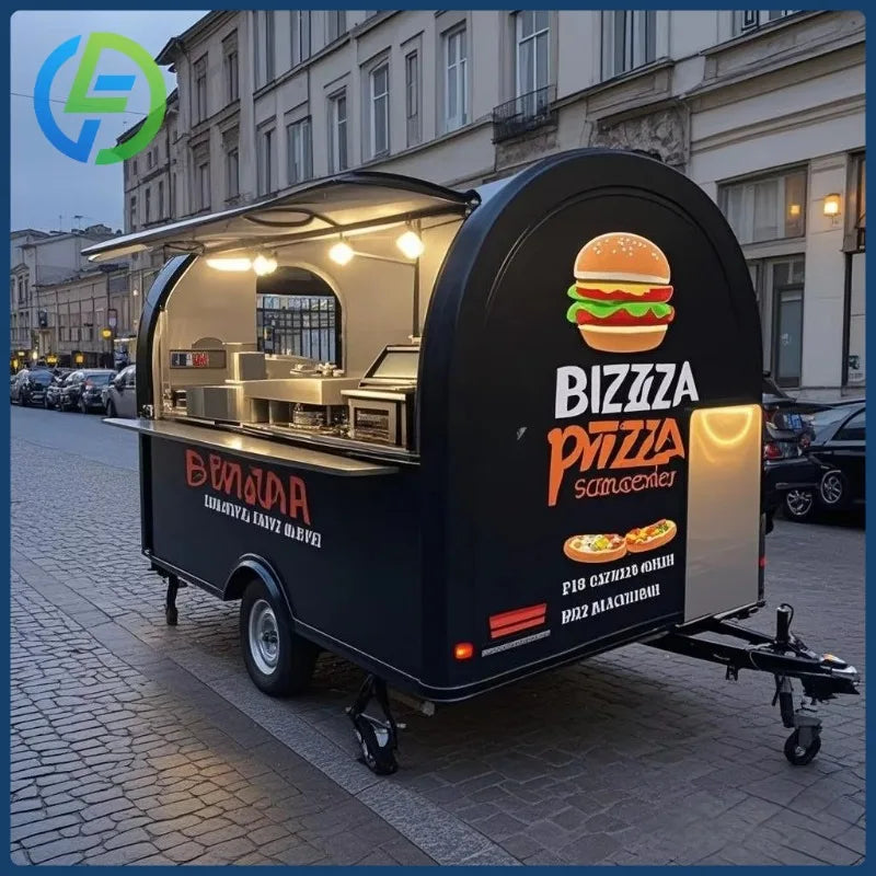 Support Customized Food Truck – New Design Mobile Stainless Round Trailer