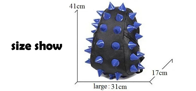 Rivet Spiked Backpack Unisex Fashion Student School Bag