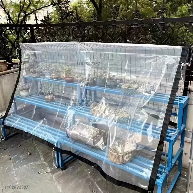 0.18mm Transparent Rainproof Shading Cloth Tarpaulin Lightweight Waterproof Tarpaulin Cover Tarpaulin Transparent Rainproof Cloth