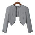 CROP BLAZER - Men's Solid Color Open Stitch Irregular Crop Blazer - 2 Colors, S–5XL