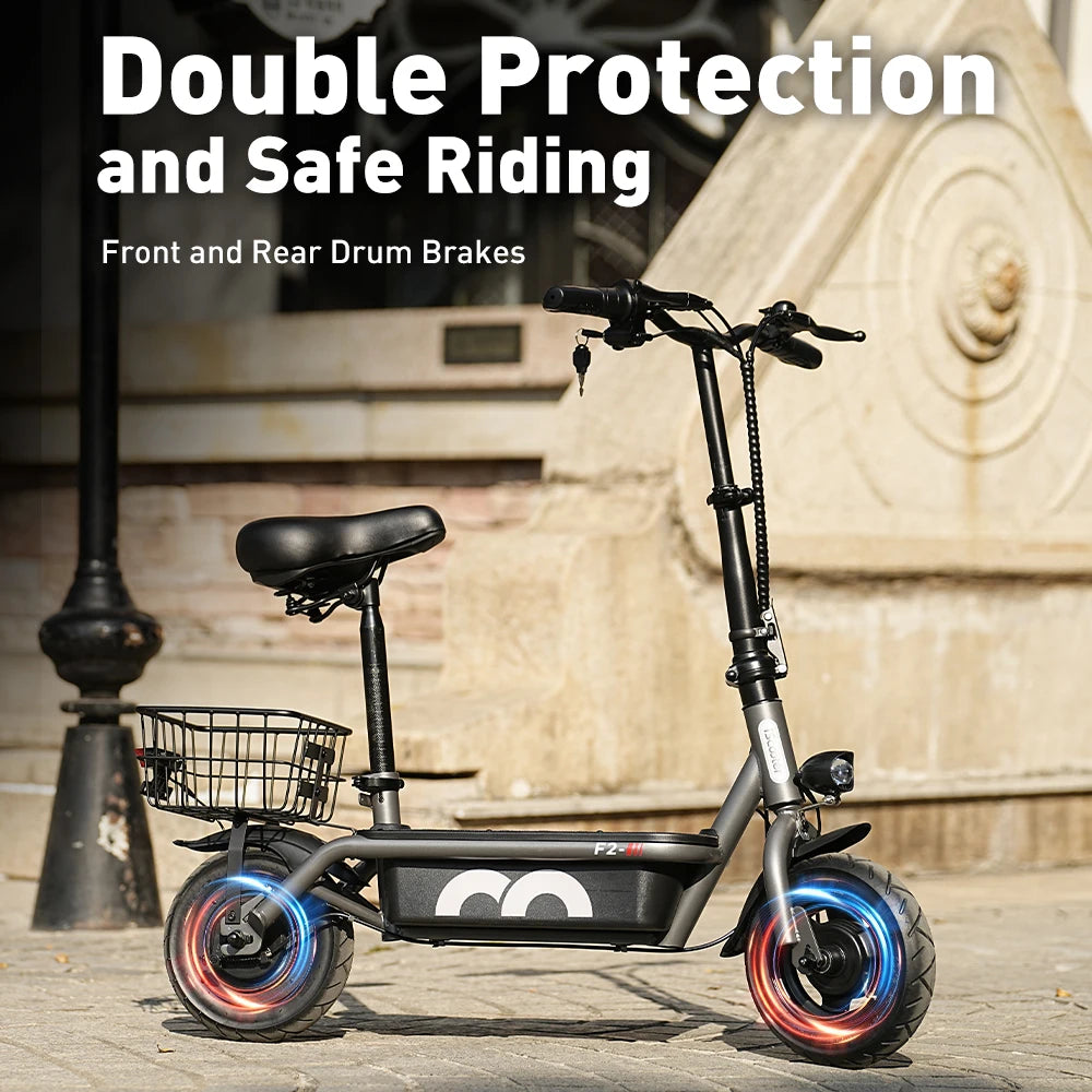 iSCOOTER F2 ELECTRIC SCOOTER - 30 KM Range, 10" Tires - Everyday Freedom