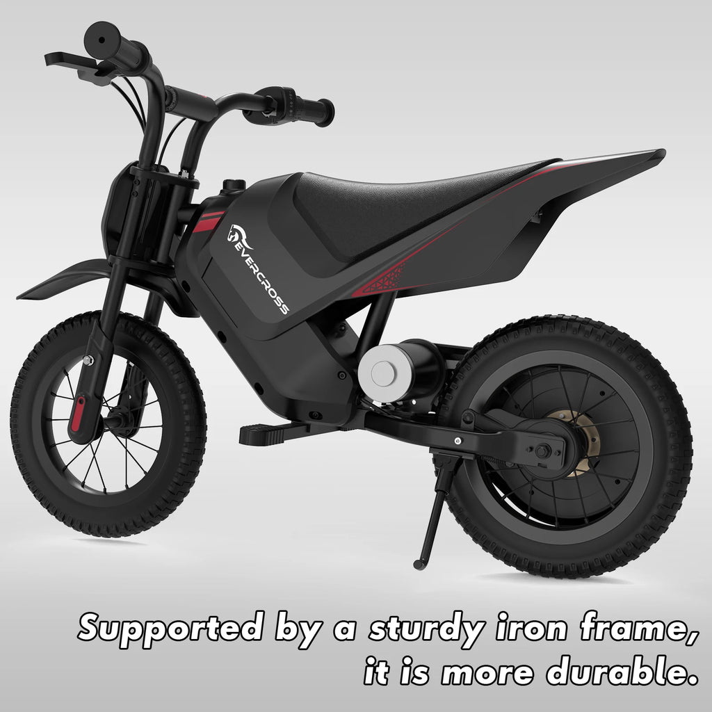 EVERCROSS EV05M KIDS E-MOTORBIKE - 150W, 8/16 km/h - 12 inch Adventure Ride