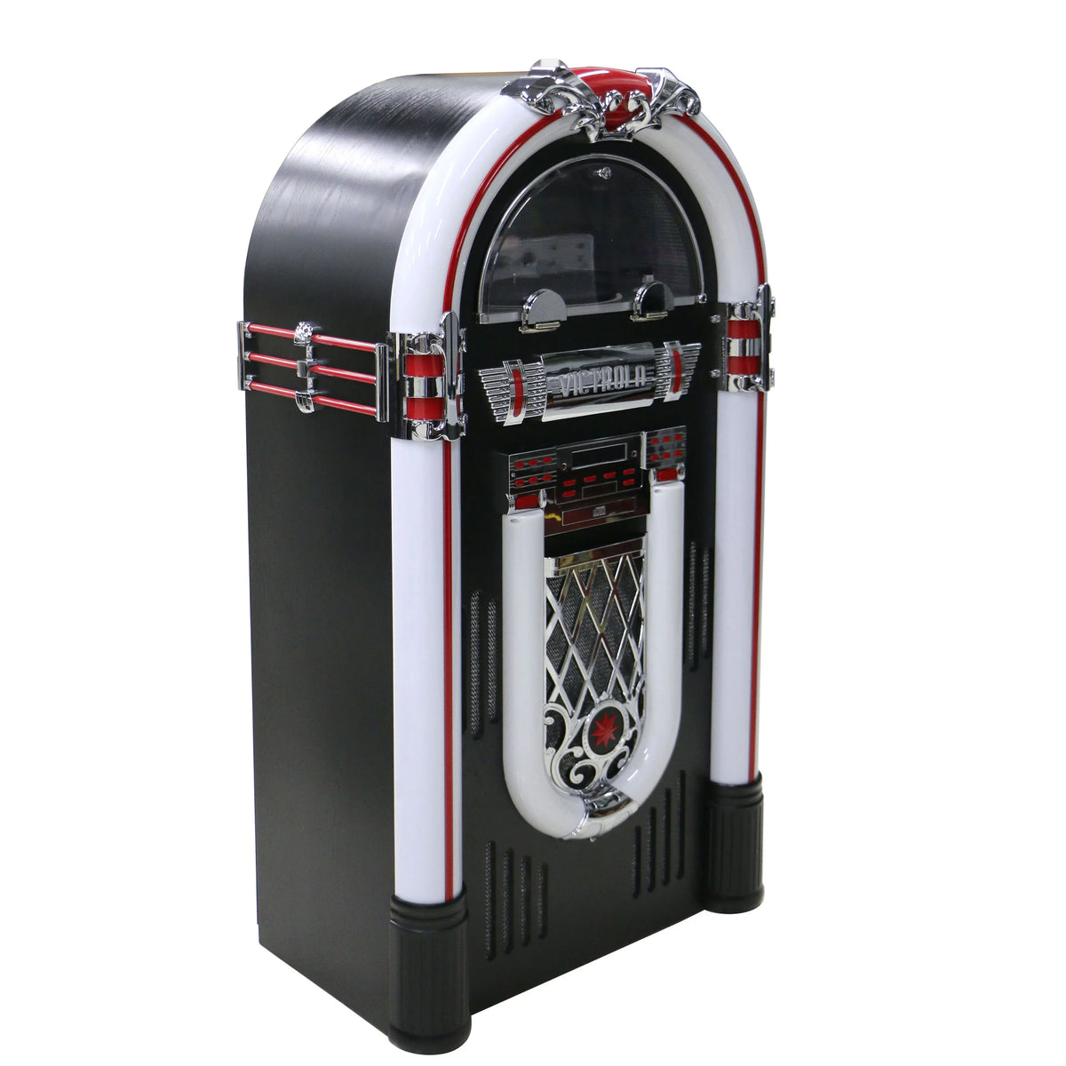 Retro Jukebox - LED Lights - Turntable & CD