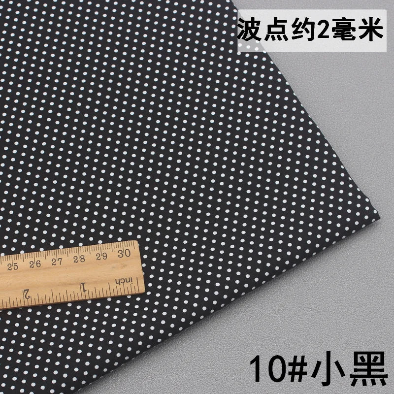 Pure Cotton Polka Dot Poplin Fabric Thin Upholstery By the Meter for Clothes Shirts Pants Skirts Dresses DIY Sewing Soft Textile