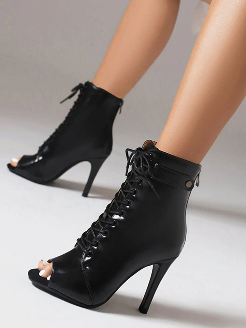 Women's Fashion Summer Party Outdoor Boots Sexy stilettos High Heels Women Latin dance heels shoes Black For Ballroom
