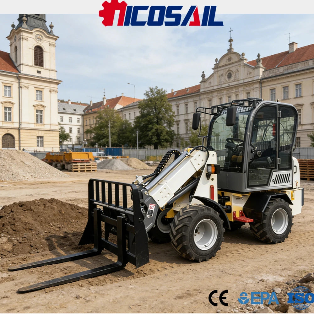 TELESCOPIC LOADER - 0.8 t Load, High Reach - Compact Site Utility