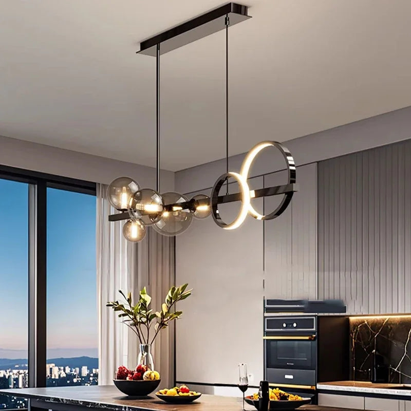 Modern Glass Pendant Light – 4 Styles, Dimmable RC