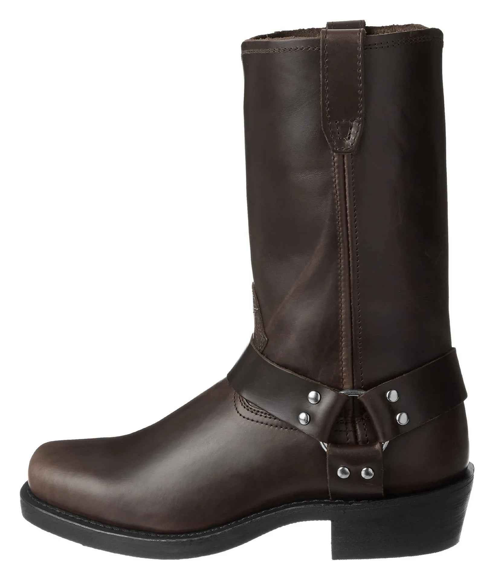 Men's Retro Western Cowboy Boots - Slip-On Square Toe Mid-Calf Waterproof