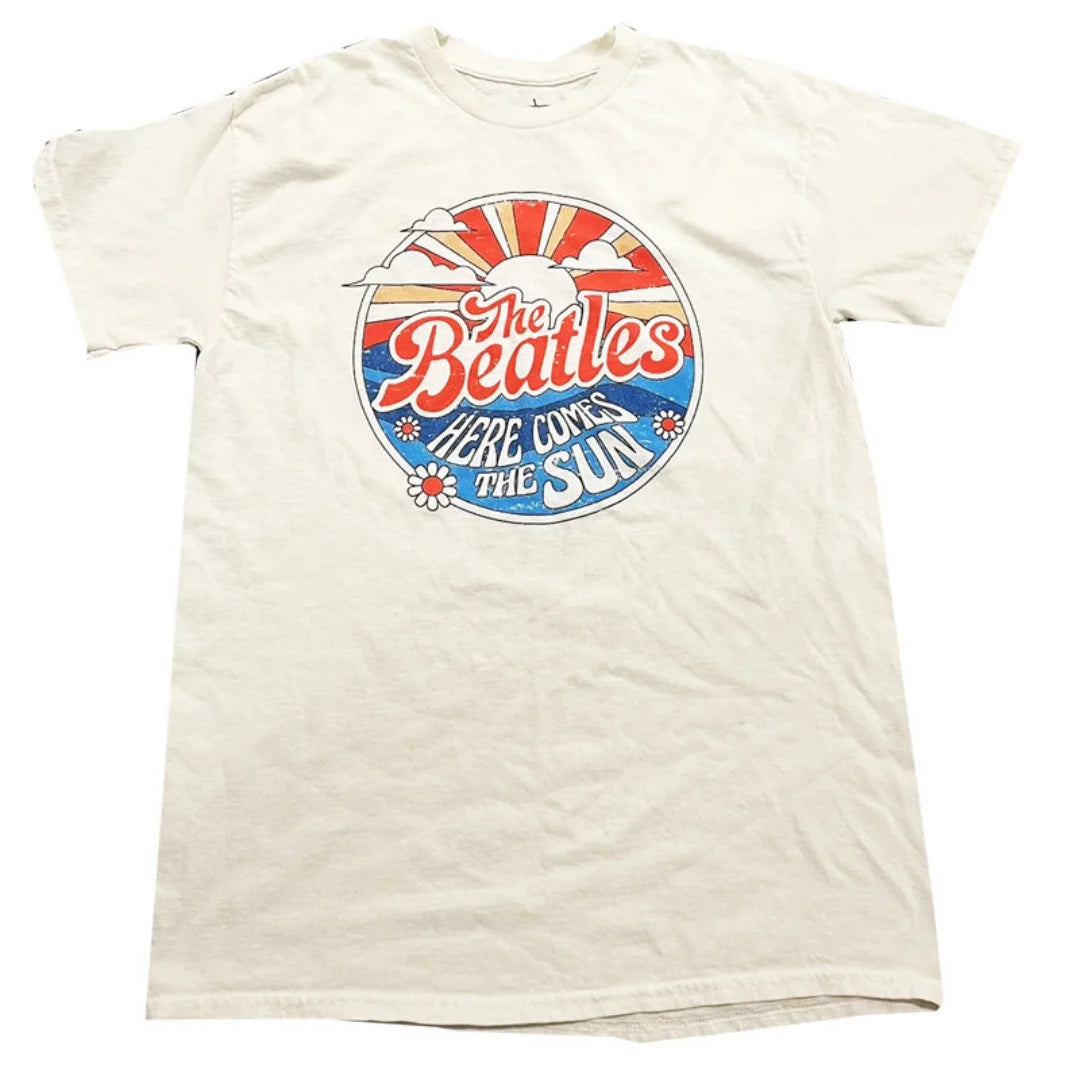The Beatles T-Shirt Union Jack Vintage Rock Retro Tee