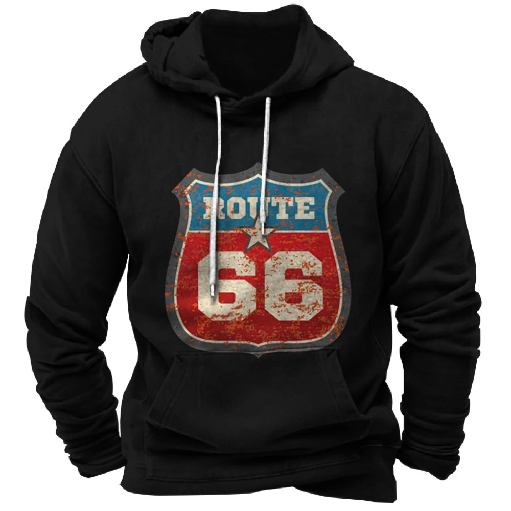 Route 66 Hoodie - 3D print - streetwear