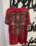 Affliction Skull Cross Long Sleeve Tee - Y2K Gothic Oversized