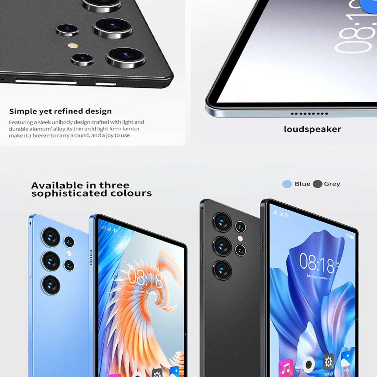 Pad 10.1" Ice View - Octa-Core 6GB+128GB, 4G LTE, 6000mAh