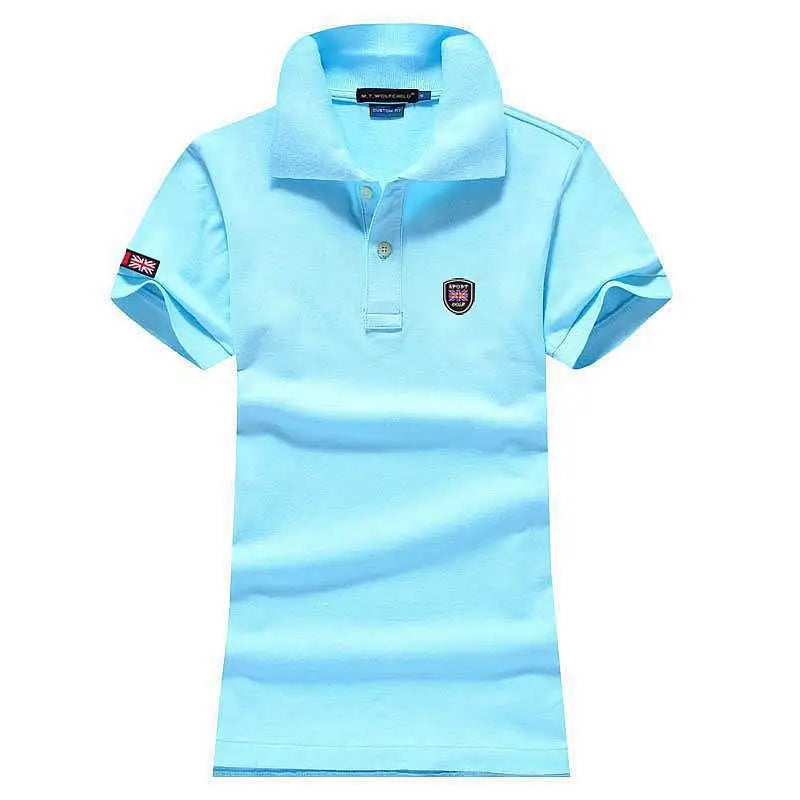 Fashion Clothing Polos Femme Summer Womens Polo Neck Shirt Short Sleeve Lapel Womens Tees Casual Sportwear Cotton Ladies Tops