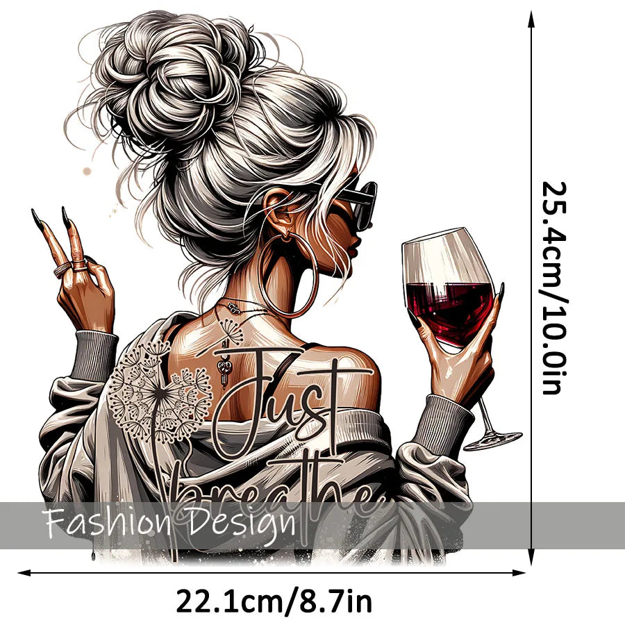 Dramatic Woman Iron-On Transfer