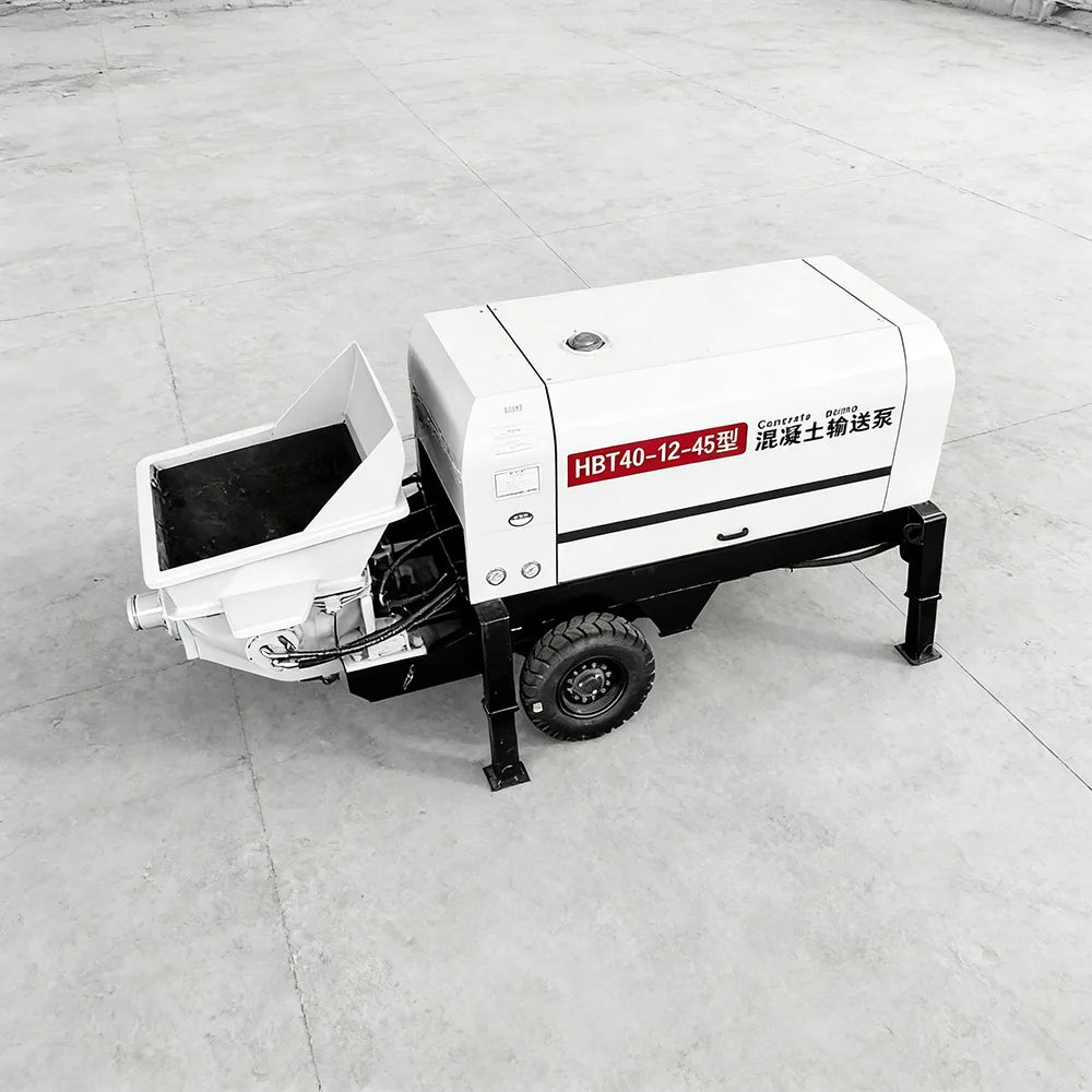 Electric Trailer Concrete Pump - 15-40 m³/h - 500 m Reach