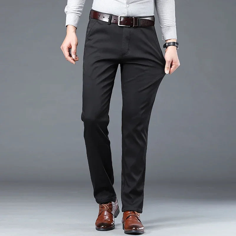 SOFT STRIDE - Men's Summer Business Casual Trousers - Stretch Straight Leg, 4 Colors