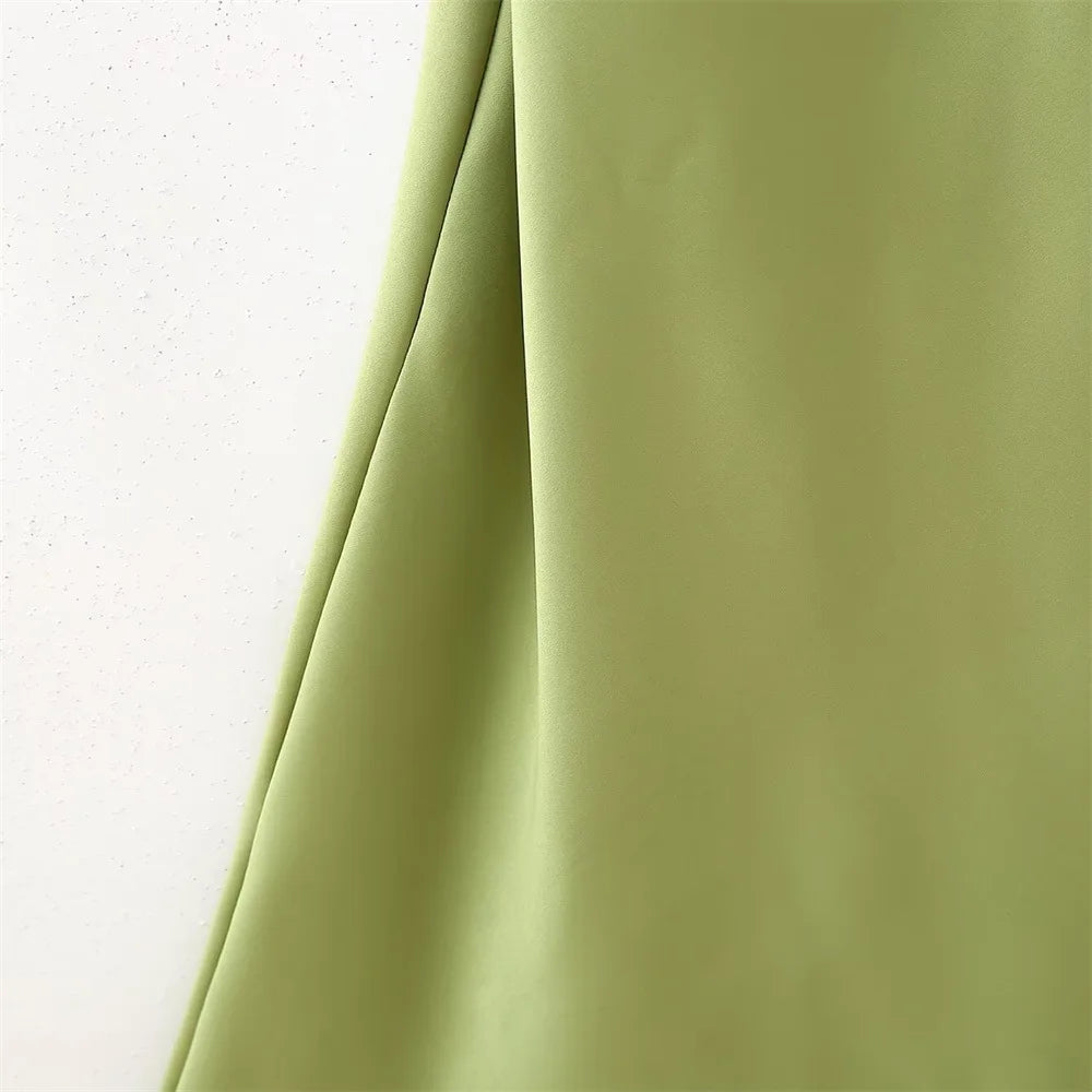 Satin Ribbon Halter Long Dresses Women's Backless Casual Maxi Dress Evening Wedding Guest White Blue Green Summer Graduation New