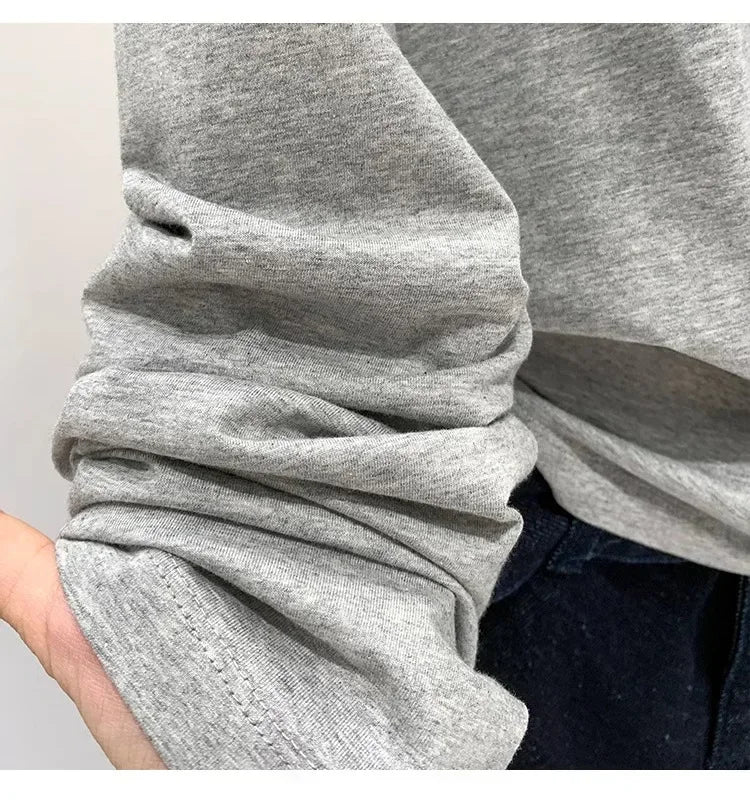Autumn Winter One Shoulder Cotton Long Sleeve Slant Shoulder Women's Clothing Style Interior Wide Truffle Shoulder Base Shirt