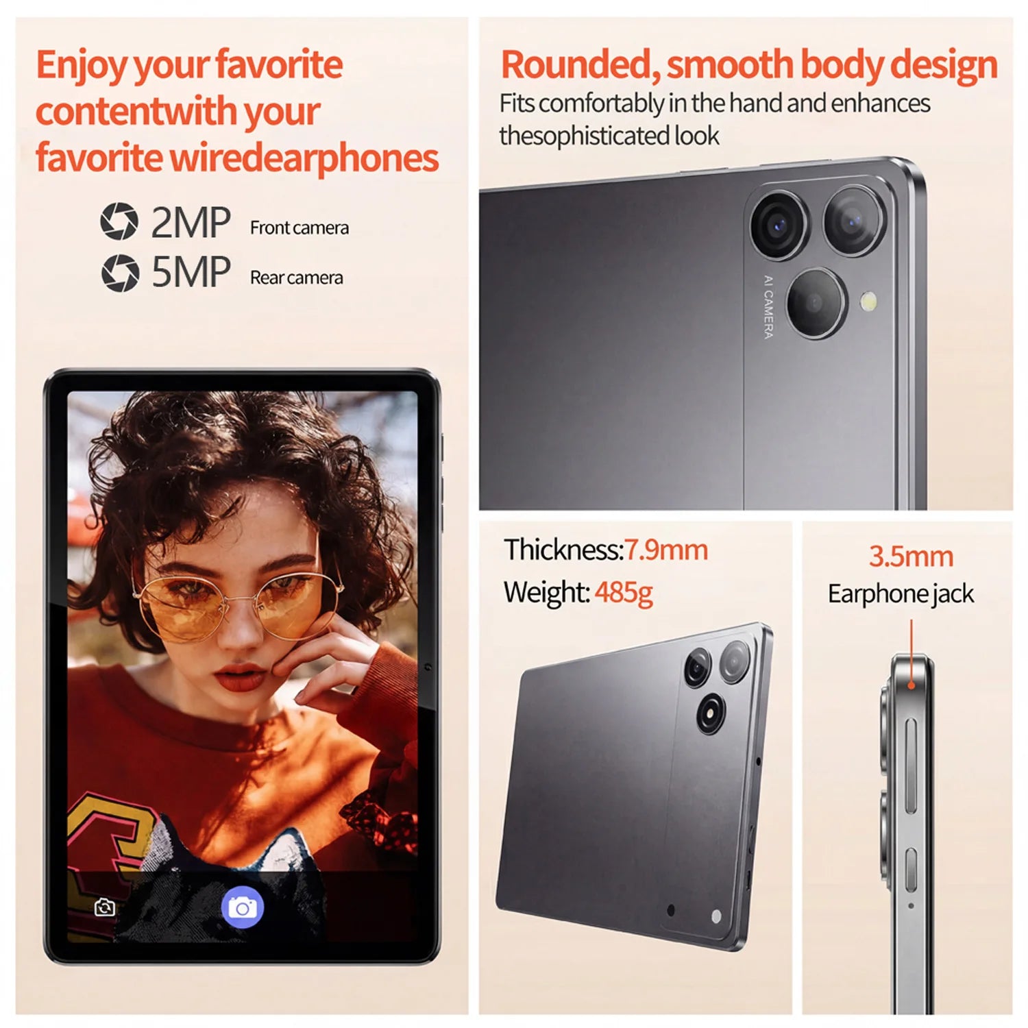 Aura 9" Sunset - Compact Android 13 Tablet