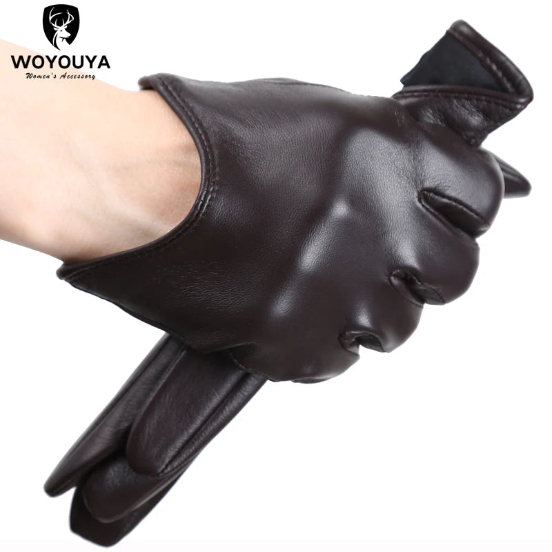Colour Embrace - Women's Leather Gloves - Winter Charm