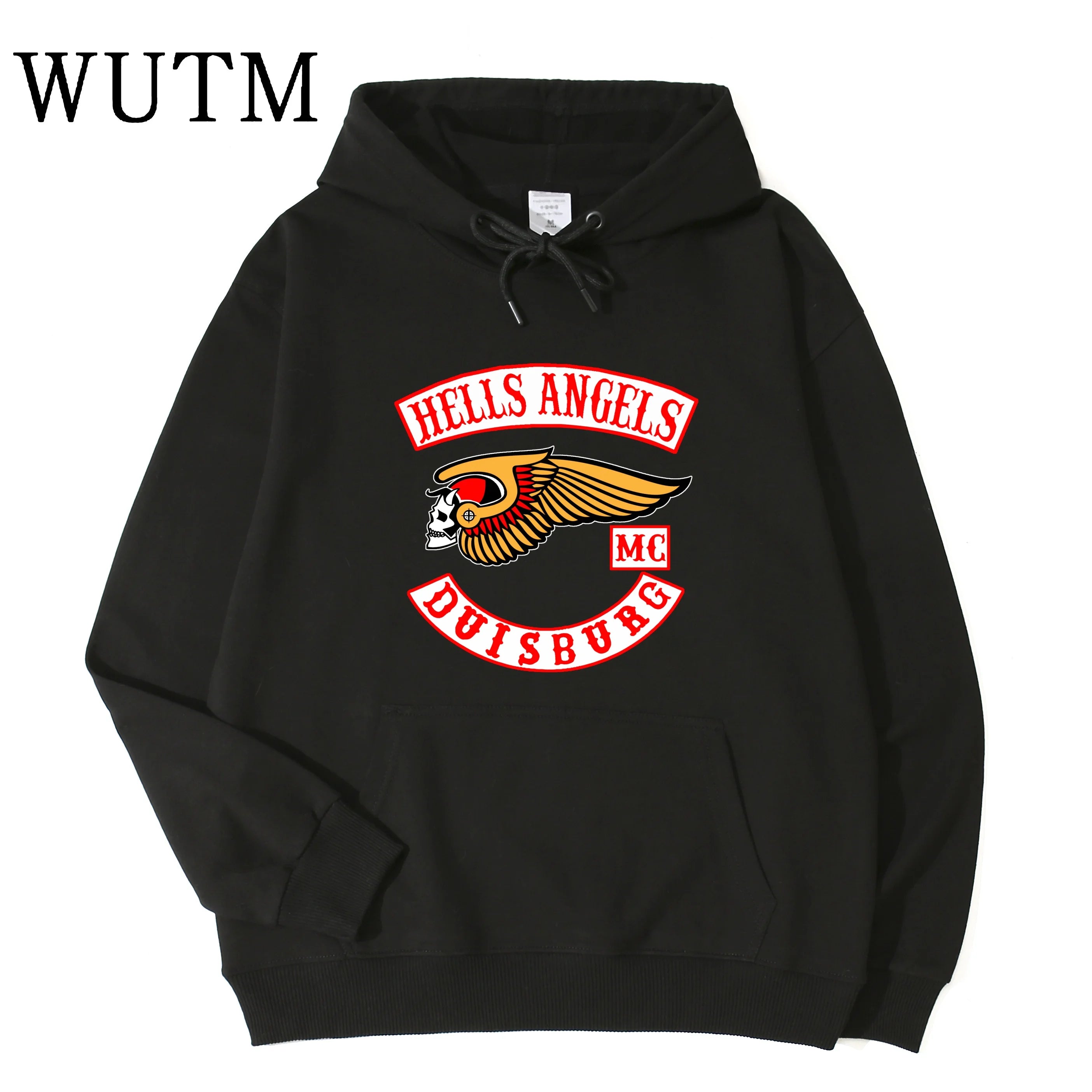 Biker Wing Skull Hoodie Duisburg Vintage Motorcycle Club Unisex