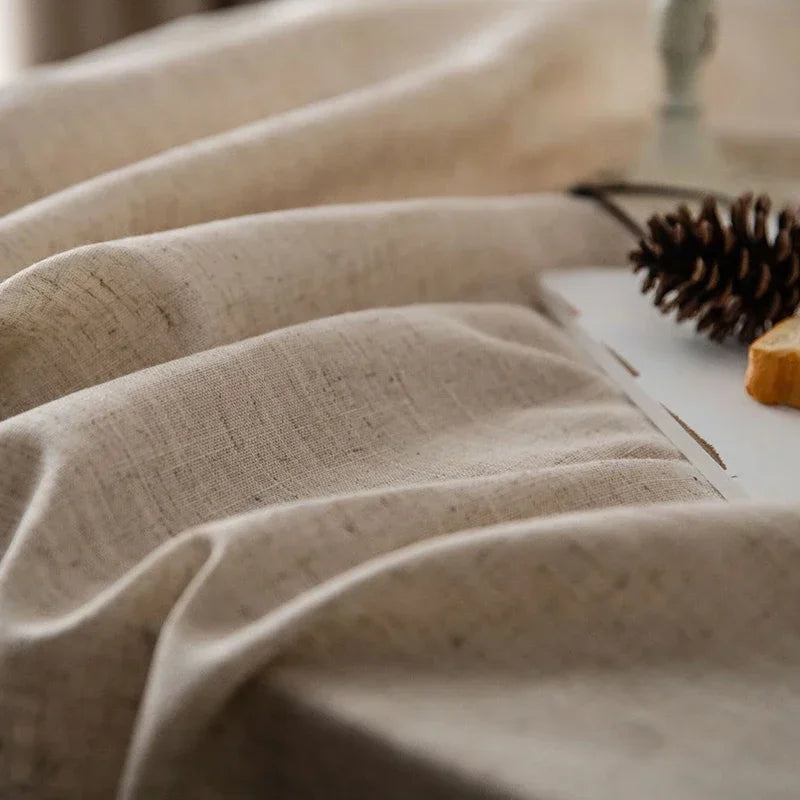 Tablecloth Rectangular Beige Table Cover with Tassel Dining Table Decoration European Tablecloths manteles de mesa rectangular