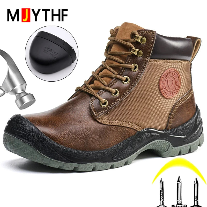 IRON GUARD - Men's Indestructible Work Safety Boots - Anti-Smash, Anti-Puncture, Non-Slip