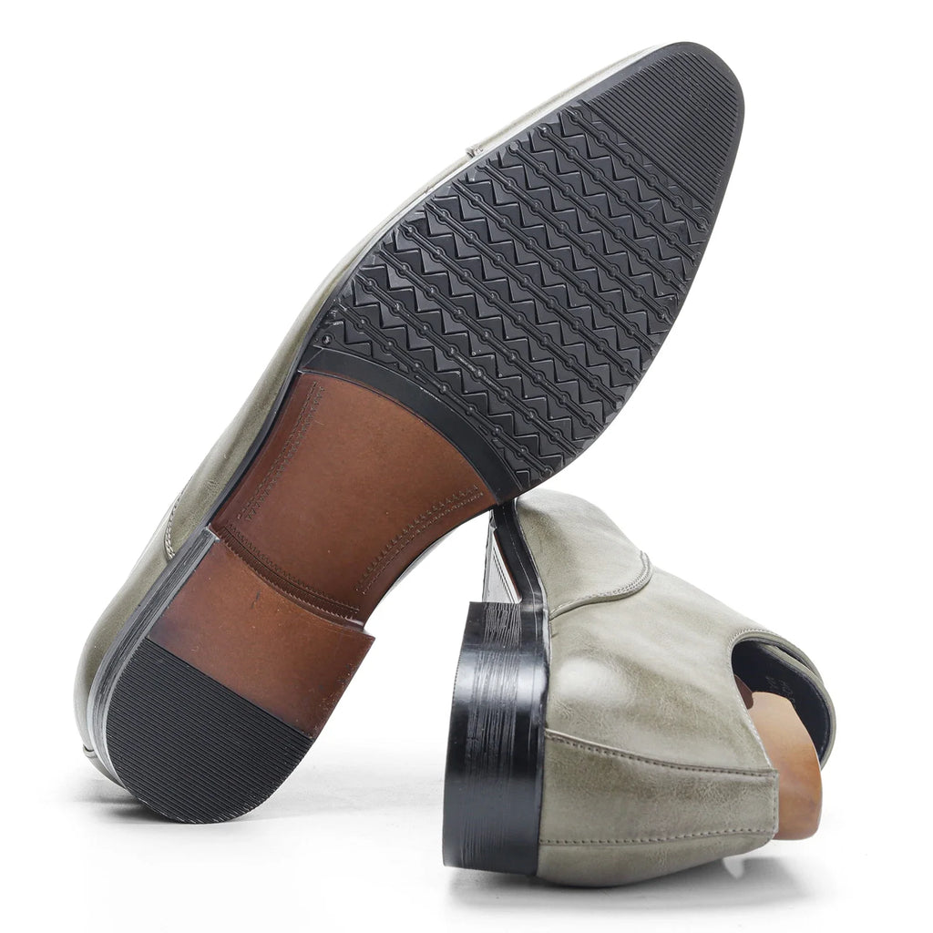 GREY GENT - Men's Fashionable Lace-Up Oxford Formal Shoes - Comfortable Gentleman's Social Dress Shoes