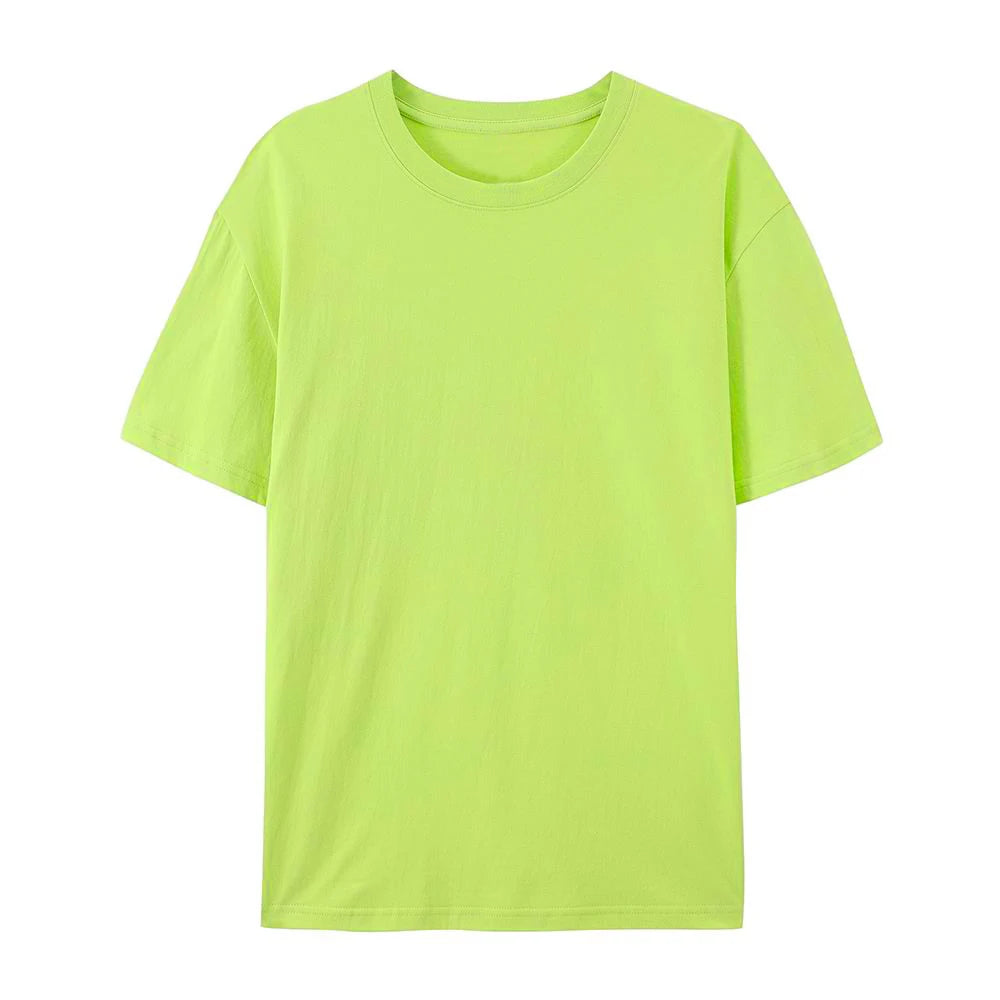Cotton Solid Color Women's T-Shirts Multicolor Summer Short Sleeve Unisex Comfortable Tee Shirts Casual Fashion Woman Sportswear
