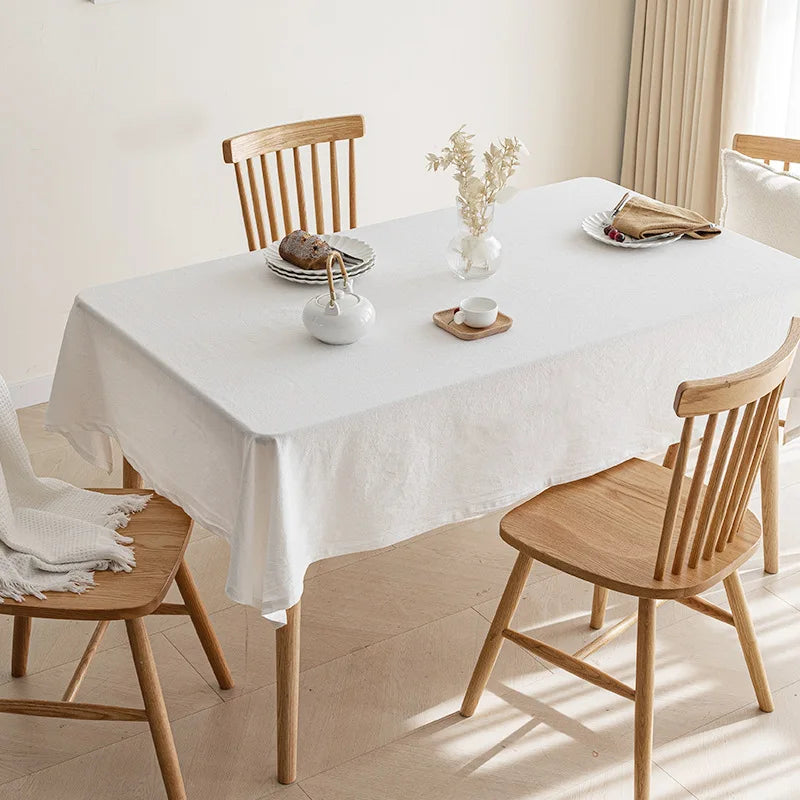COTTON TABLECLOTH - 7 Colors, 10 Sizes - Easy Dining