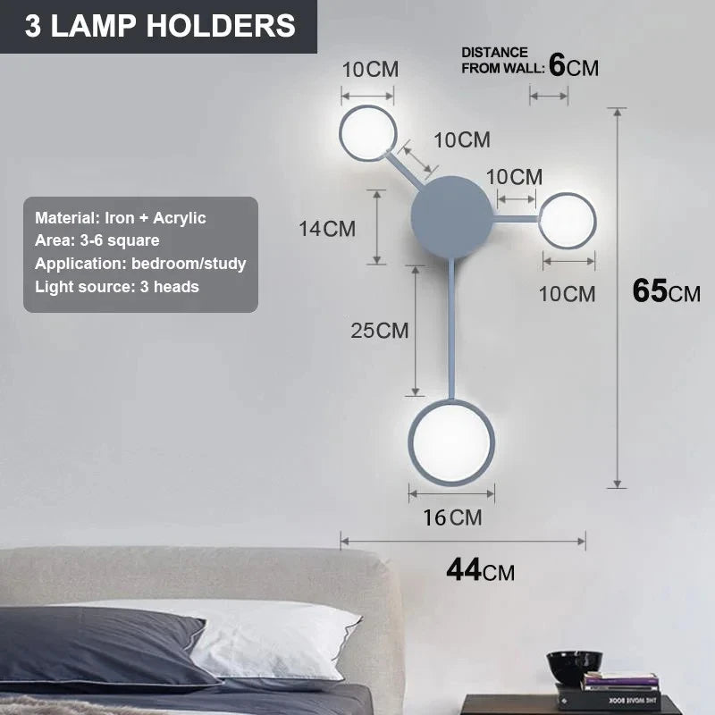 Nordic Minimalist Multi-Head Wall Sconce