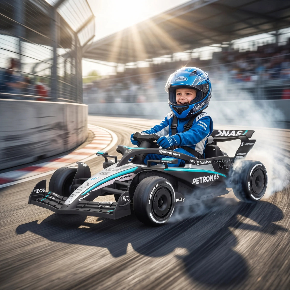 ELECTRIC GO-KART - 2 Motors & Remote Control - Kids' Ride-On