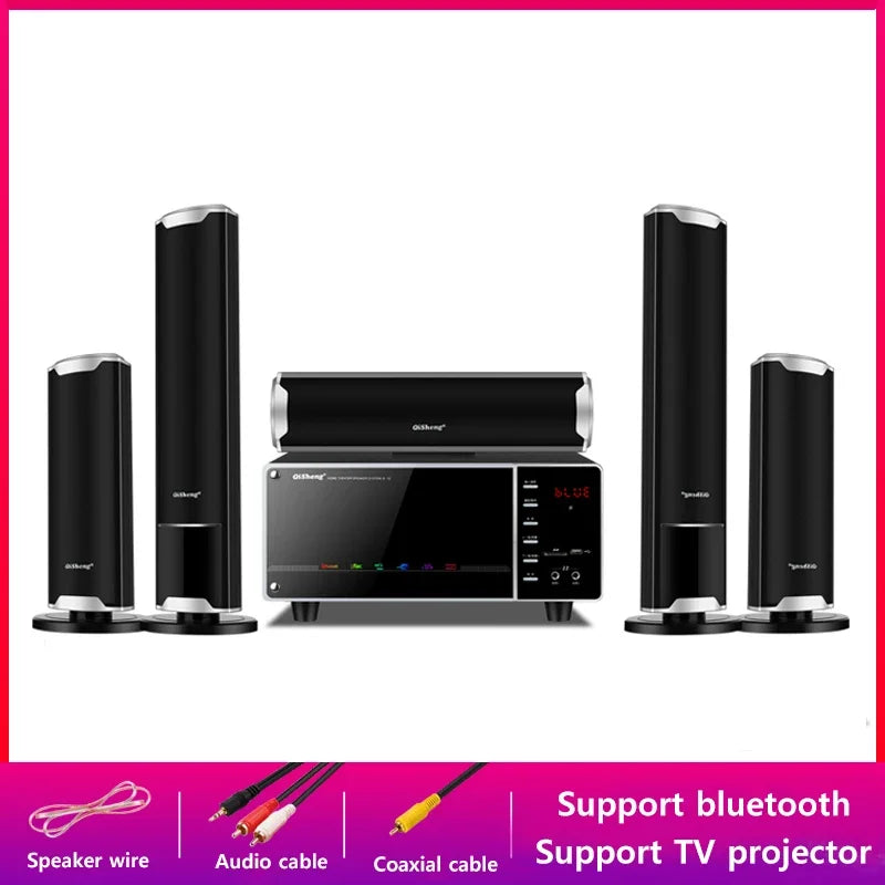 5.1 Home Theater Sound System - 1000W Bluetooth Surround