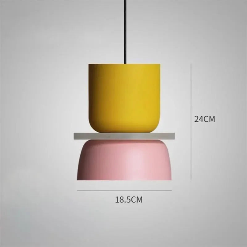 Macaron Pendant Lamp – Nordic, Multi-Color, S/M/L