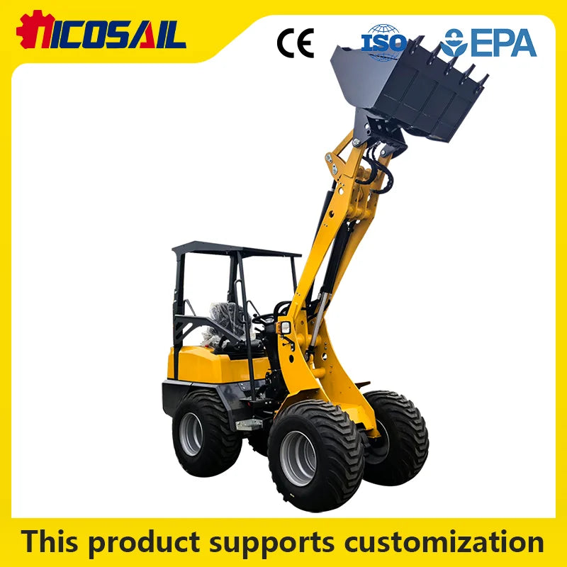Nicosail ZL918 Mini Wheel Loader - 800 kg - 12 km/h