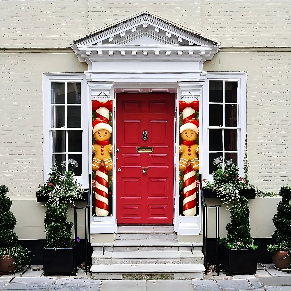 Merry Christmas Door Banner - Polyester - Festive Welcome