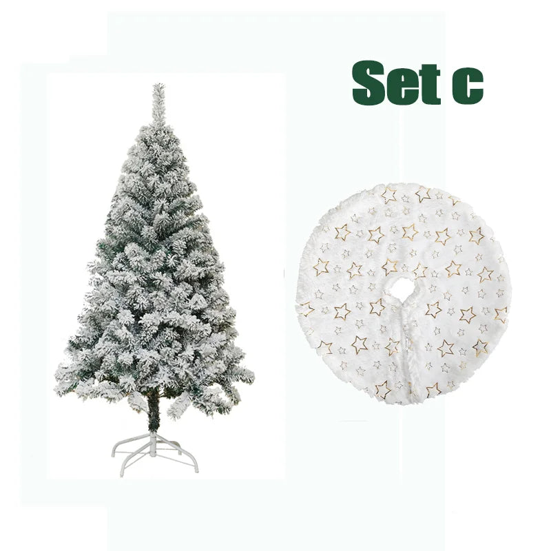 Snowy Artificial Christmas Tree - Five Sets - Winter Display