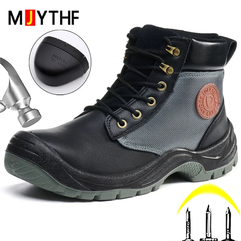 IRON GUARD - Men's Indestructible Work Safety Boots - Anti-Smash, Anti-Puncture, Non-Slip