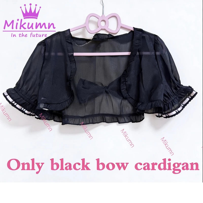 Mikumn Gothic Girls Vintage Pink Polka Dot Dress Harajuku Japanese Y2k Black Bow Kawaii Women Sleeveless Strap Mini Dresses