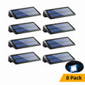SOLAR FENCE LIGHTS - 8-Pack, 4 LEDs, IP44 - Auto Night Glow