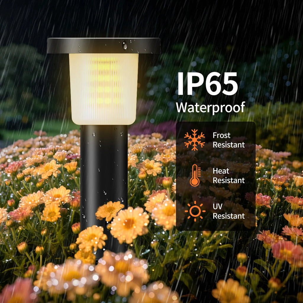 SOLAR PATHWAY LIGHTS - 3800mAh, 500LM - Auto Garden Illumination