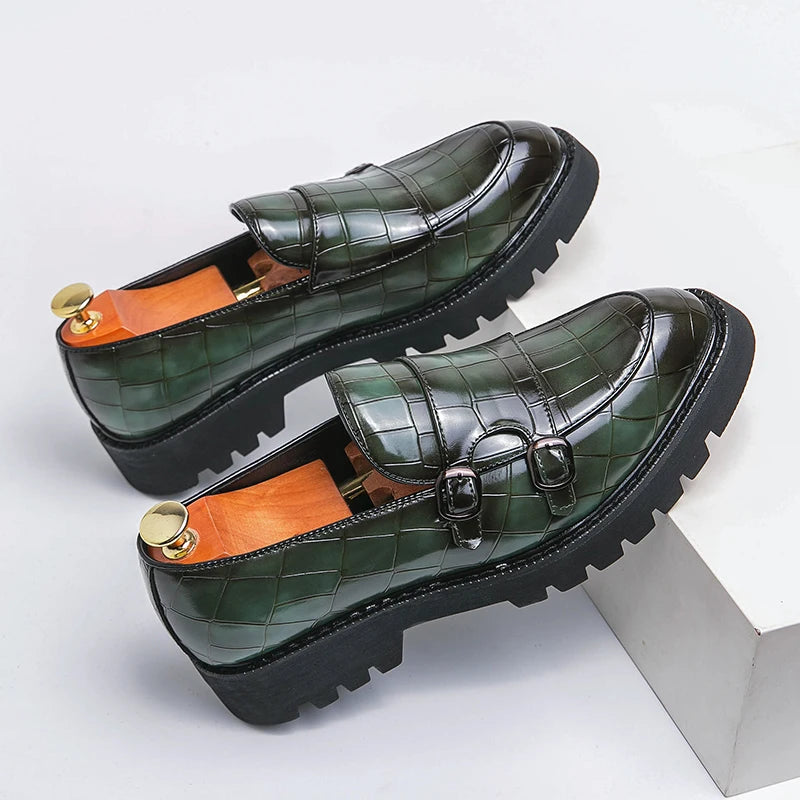 BRIT LOAFER - Men's Genuine Leather Business Casual Loafers - Slip-On British Style Plus Size Shoes