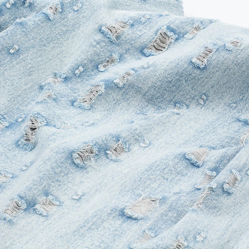 JACQUARD DENIM FABRIC - 100% Cotton, 333g/m², 150cm Wide - Raw Craft