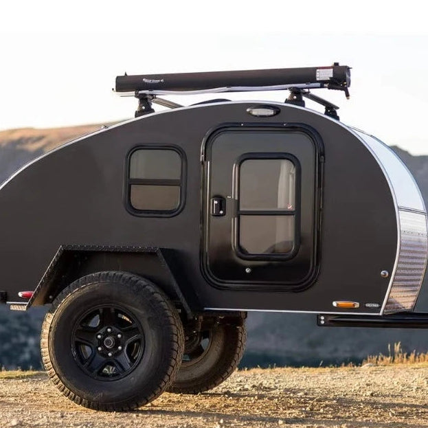 2026 Small Off Road Teardrop Caravan Customizable Camping Travel Trailer with Tent