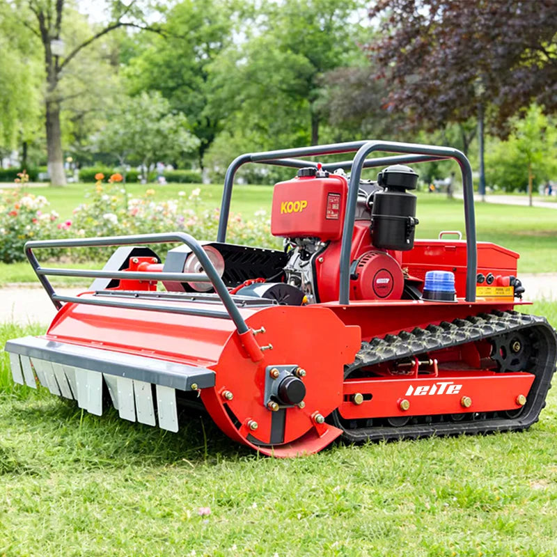 TRACKED REMOTE MOWER - 800 mm Cut, 45° Climb - Slope-Ready Care