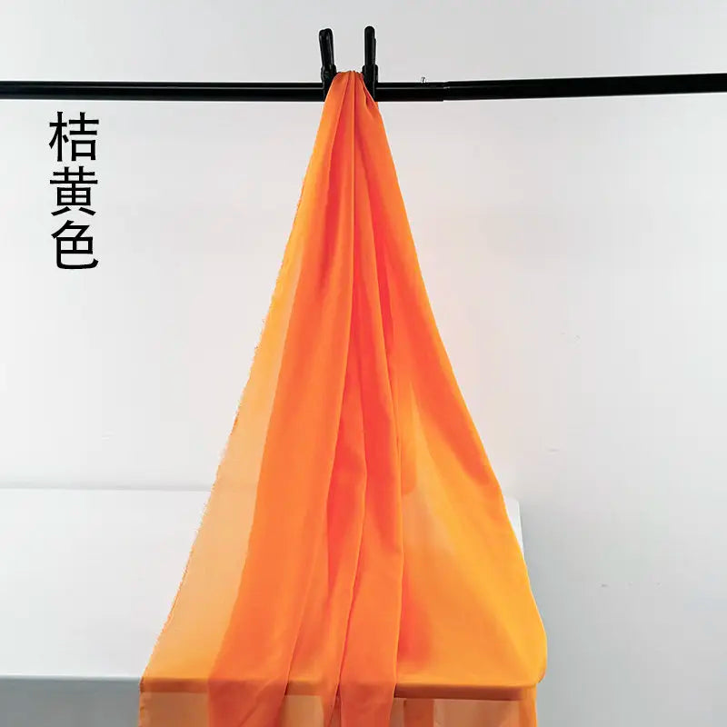 100D CHIFFON FABRIC BY THE METER - Soft Woven Sheer, 55 Colors - Make It Yours